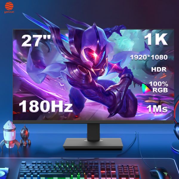China 27-Inch Widescreen Gaming Monitor: 1920x1080 1K IPS Panel 140Hz High Refresh Rate with Motion Blur Reduction (Smooth Visuals for Fast-Paced Games) factory