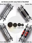 cast iron Black Painting Dumbbell Barbell set 50kg for weight lifting