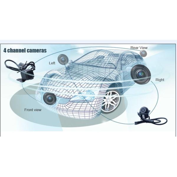 China 360 degree full around view car camera surveillance system& mobile dvr used in cars/ bus/t factory