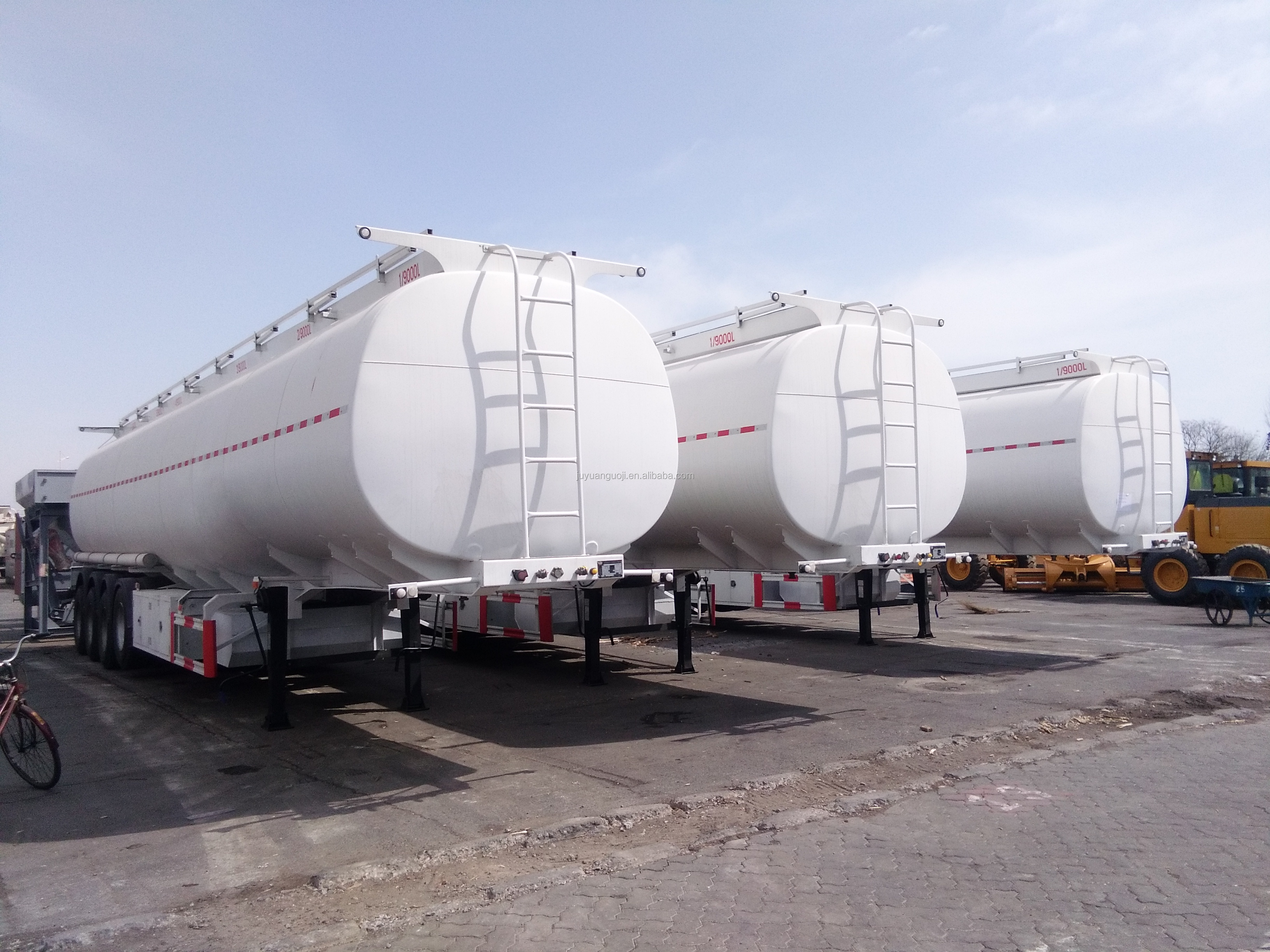 Saudi Arabia Aramco 5454 Aluminum Alloy Fuel Tank Semi Trailer with 50000liter Capacity