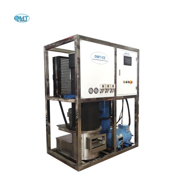 1Tons Ice Storage Capacity Industrial Ice Maker 6.8kw Automatic Tube Ice Making