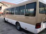 LHD Steering Drive Used Toyota Coaster Bus brown color Leather Seat 23 - 30