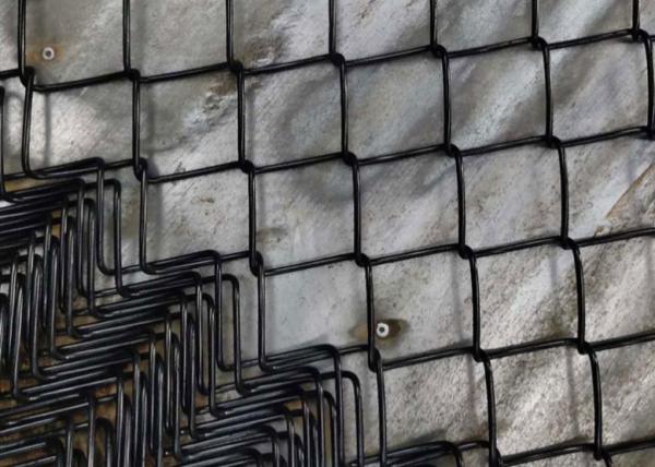 Pvc Coated Black Galvanized Chain Link Fence Diamond Shape Wire Mesh Sports