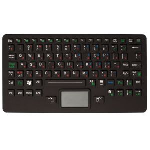 China 94 Keys IP67 Ruggedized Backlit Silicone Industrial Keyboard With Touchpad Matrix FPC Flex Cable on sale