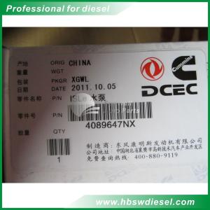 China Cummins DCEC Dongfeng 6CT8.3 QSC ISLE QSL Water Pump 4089647 4309418 4376359 3940052 3804927 3804927RX 4089647NX factory