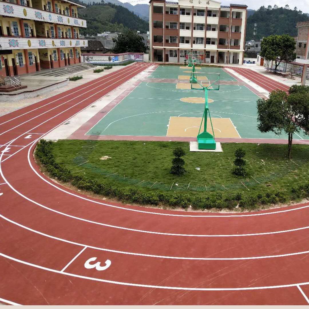 Stadium Eco Sports Flooring Outdoor Anti Slip Jogging Track 13mm