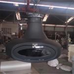 800mm Carbon Steel Real Fire Hanging Fireplace Indoor Decor Wood Burning Stove