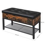 Storage Bench for Shoes, Industrial Storage Bench, Multi-functional Shoe Bench,