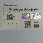 ODM Color Label Stickers Adhesive QR Code Sticker Roll Anti Counterfeit