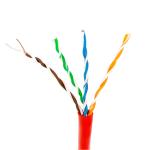 24AWG LSZH Low Smoke Cat5e Cable , Zero Halogen Cat5e External Cable 305m