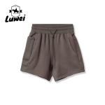 Solid Color Gym Workout Shorts Cotton Men Outdoor Running Plain Jogger Shorts