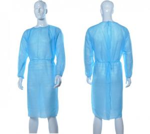 China Economical Disposable Waterproof Gowns , CPE Plastic Throw Away Aprons factory