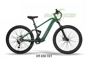 China Men Women Rear Hub Motor Electric Bicycle Mountain Bike With Shimano 9 Speed Gear factory