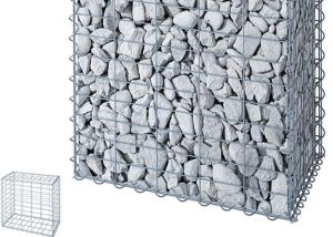 China Zinc Aluminum Galfan Gabion Baskets , Welded Wire Gabion Baskets Erosion Protection factory
