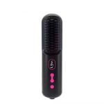 Electric Plastic Home Salon Promotion Hair Straightener Comb USB Rechargeable