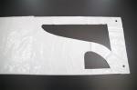 720x1170mm White Disposable PE Apron CE Certificate Contact With Food