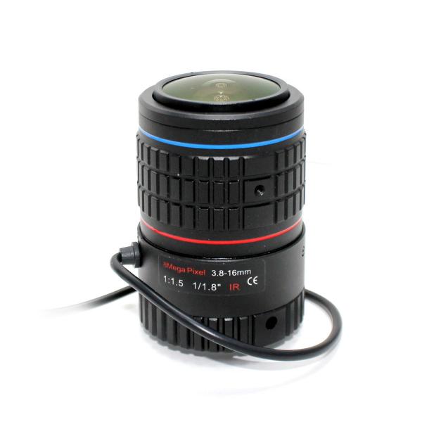 4K Lens 8Megapixel Varifocal CCTV 1/1.8 inch 3.8-16mm CS Mount DC IRIS For CCTV