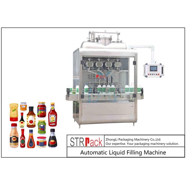 China PLC Control Automatic Liquid Filling Machine 220V / 50Hz factory