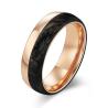 Buy cheap Coated Forged Carbon Fiber Jewelry Main Material and Rose Gold Wedding Bands for from wholesalers