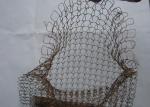 Red Purple Brass Knitted Copper Wire Mesh Tube Sleeve For Demister Cell Kitchen