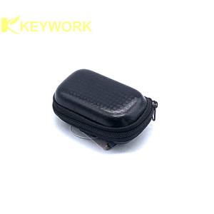 China Black Unisex Folding EVA PU Leather Reading Eyewear Glasses Cases Protective factory