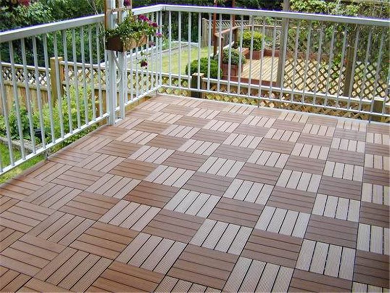 Synthetic WPC DIY Decking Flooing Tiles for Outdoor Floor Decorative