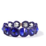 Handmade Stretch Enamel Tile Bracelet , Rainbow Crystal Diamond Bead Bracelets