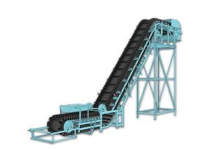 China Corrugated Rubber Cleat Sidewall Belt Conveyor 30-90 Degree Slop With OEM Service factory