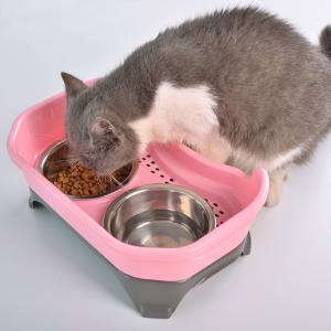 China Personalized Stainless Steel Dog Bowls Prevent Food From Falling factory