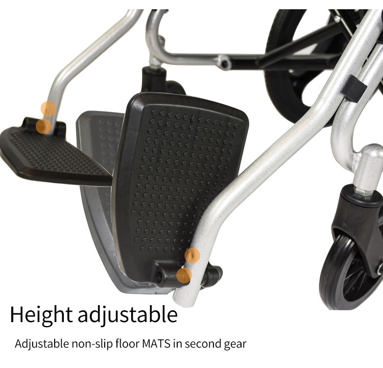 Aluminum Alloy 950mm Lightweight Manual Wheelchair