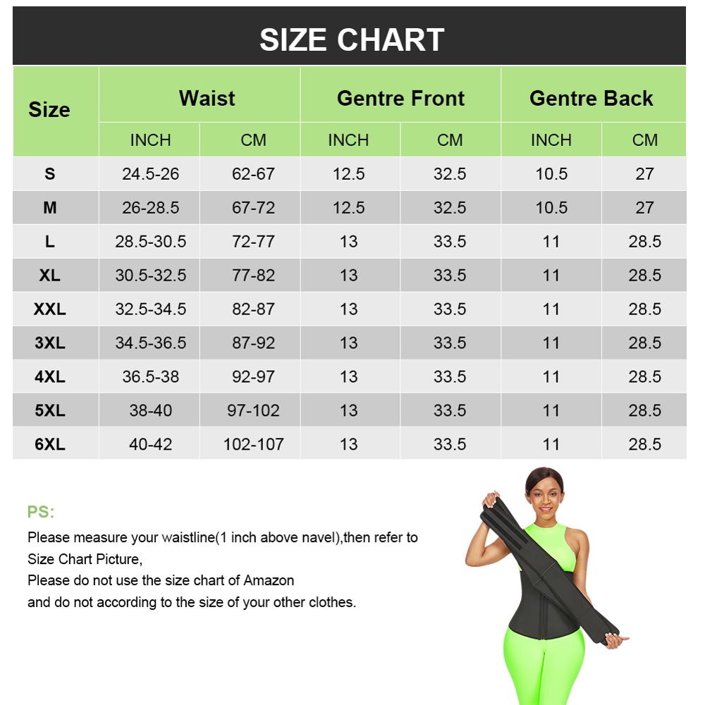 Colombian Girdles Waist Shaper with Detachable Double Body Shaper and 7 Steel Bones
