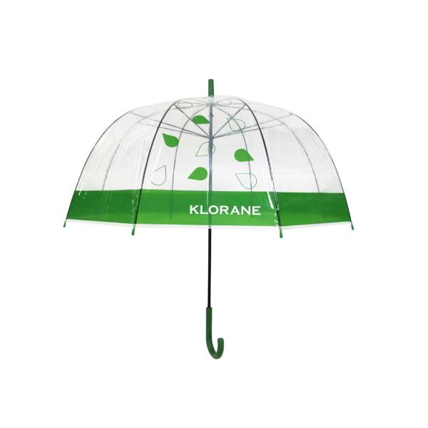 China BSCI 23 Inch Transparent POE Transparent Rain Umbrella factory