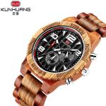 Date Casual 13mm Wooden Quartz Watch