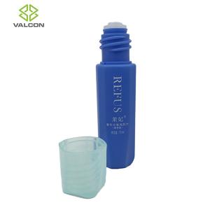 China Blue Plastic Lotion Bottles 15 ML Screw Cap HDPE Material Customized Shape factory