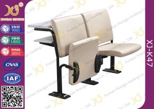 China Foldable Comfortable Soft Leather Lecture Hall Seating / Student Classroom Chairs factory