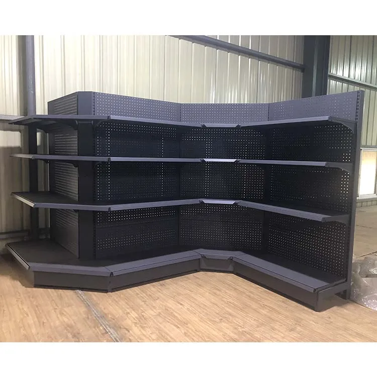 Factory Customized color size metal heavy duty gandola shelves supermarkets shelves corner shelves