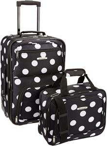 China Straight Wheels Steel Trolley Softside Upright Luggage Set factory