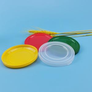 China Full Set Jar Metal Tin Paper Can PE Plastic Lids 49mm Round Shape factory