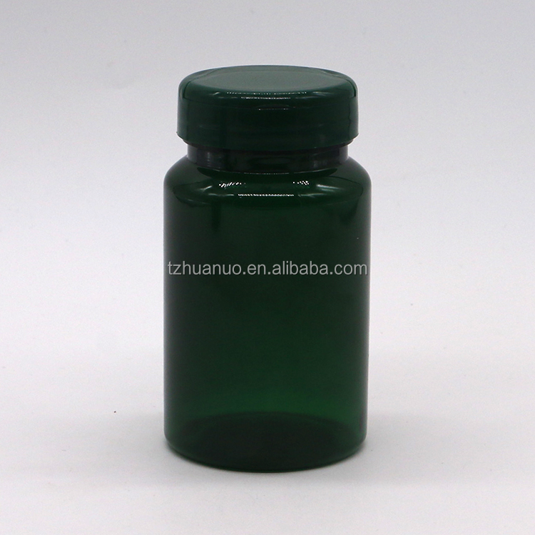 150ML PET capsule pill tablet leakproof bottle with flip top cap customized and degradable