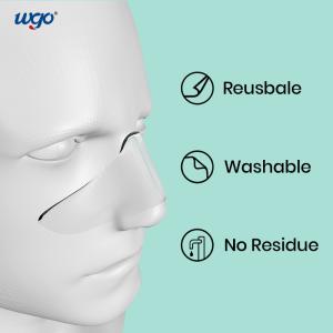 China Soft Adhesive Glued Mounted Oxygen Mask Gel Pad Repostionable Without Residue factory