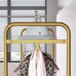 Factory Custom Color Size Gold Clothing Rack Modern Boutique Display Rack Gold