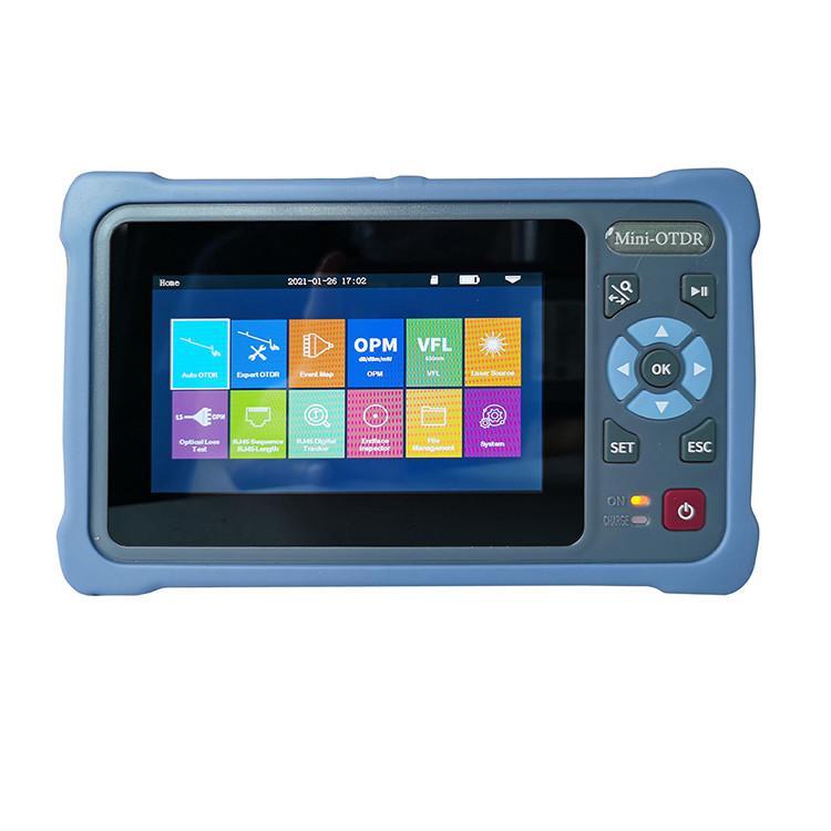 VFL OLS OPM Event Map Fiber Optic Tools And Equipment 12 In 1 Mini OTDR