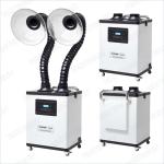 White Beauty Nail Salon Fume Extractor system Six Layer Filters , High efficient
