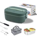 Portable 304 Stainless Steel Electric Lunch Box 80W Power 1.5L Capacity 20min