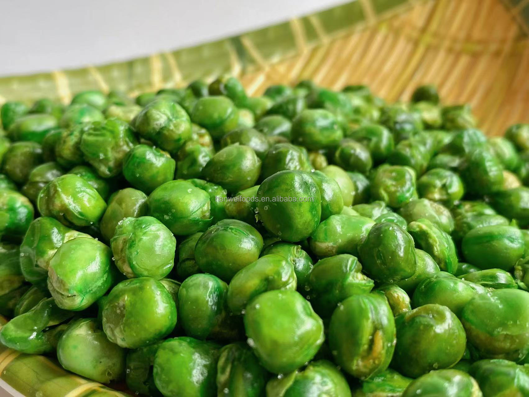 Hot Sell Green Peas Fresh Healthy Snack Wasabi Garlic Spicy Multi Flavor Pea Snacks