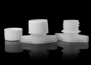 China Tamper Evident Plastic Spout Caps Diameter 22mm For Medical Achohol Pouch factory