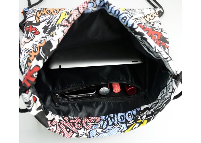 Water Resistant Sports Backpacks Wear Resistant Hot Transfer Printing