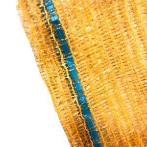 Customized PE Kindling Wood Mesh Net Sacks Raschel Orange Bags For Vegetables