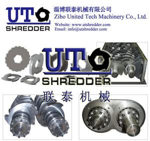 China produce and supply high quality blade &amp; knives in double shaft shredder / two rotor crusher / twin shaft shredder factory