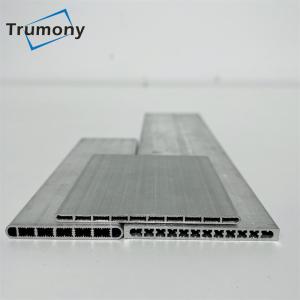 China Harmonica Aluminum Radiators Parts Extruded Micro Channel Flat Tube factory